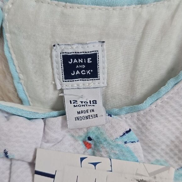 Janie and Jack Sleeveless White and Cream Sundress - Picture 2 of 8